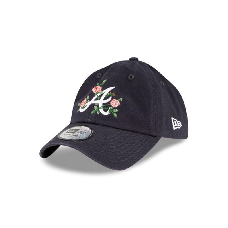 MLB Atlanta Braves Bloom Casual Classic Adjustable (WJH0960) - Blue New Era Caps